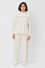 MODAL KUMAŞ BİYELİ DÖKÜMLÜ EŞOFMAN TAKIMI